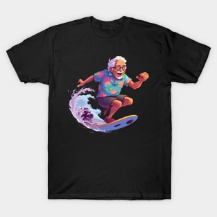 ny Grandpa Surfing 4 T-Shirt